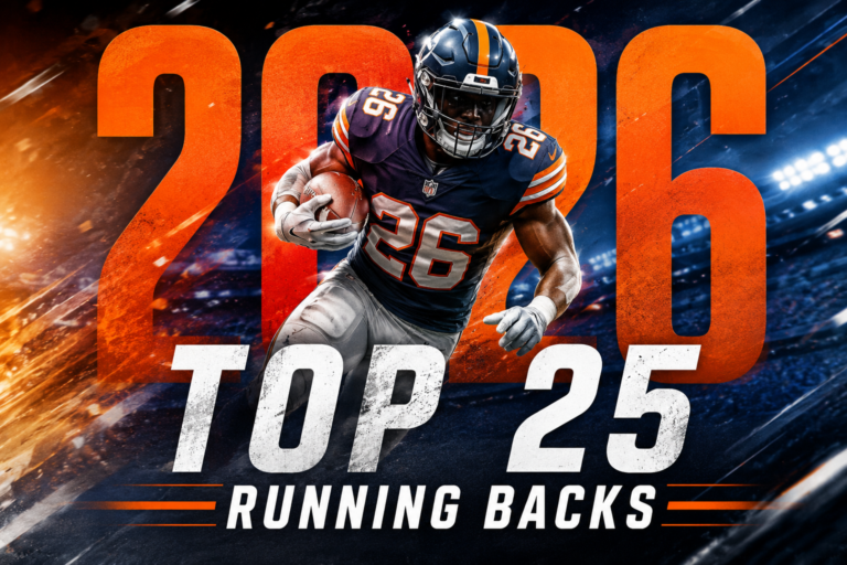 Top 25 Running Backs for 2026 Fantasy Football