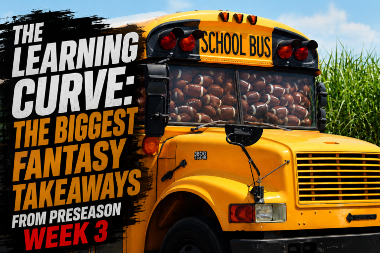The Learning Curve: The Biggest Fantasy Takeaways From Preseason Week 3