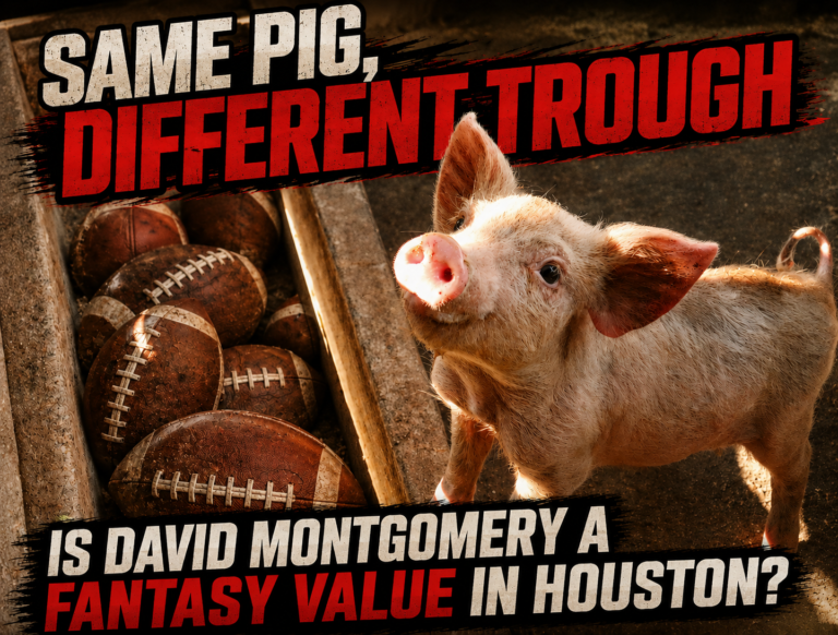 Same Pig, Different Trough: Is David Montgomery a Fantasy Value in Houston?