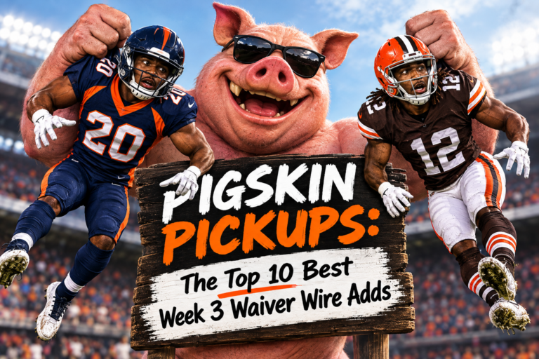 Pigskin Pickups: The Top 10 Best Week 3 Waiver Wire Adds