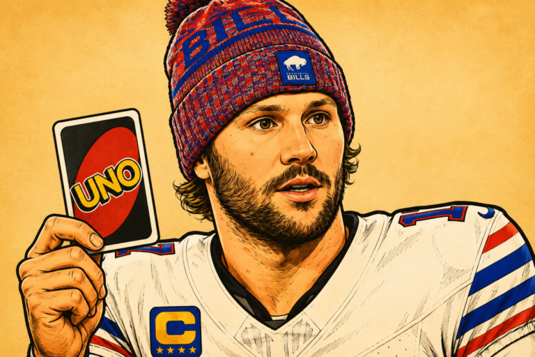 Josh Allen One Card Away From UNO Victory Before Historic Collapse