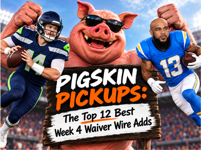 Pigskin Pick Ups: The Top 12 Best Week 4 Waiver Wire Adds (and a few to drop)