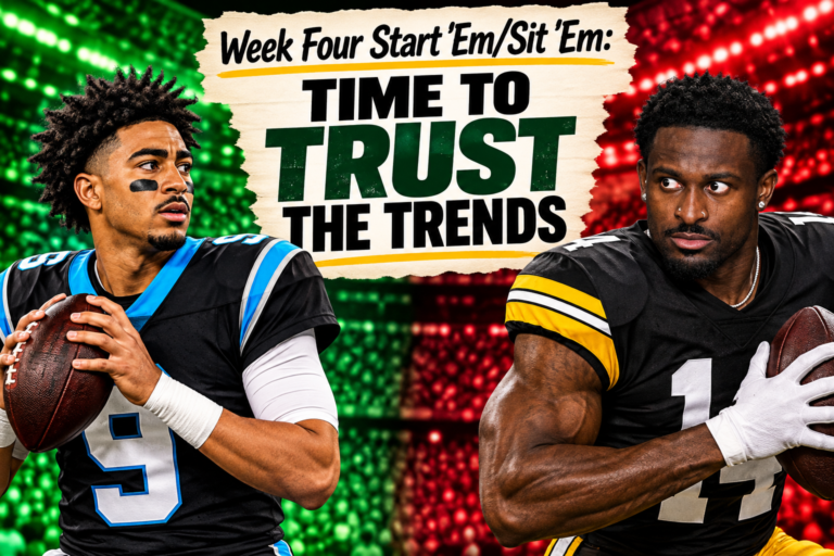 Week 4 Fantasy Football Start/Sit: Trust the Matchup, Not the Hype