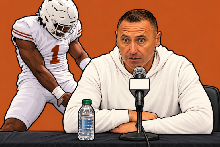 Sarkisian Defends Texas Player’s Celebration: “We’re Just Proud He’s Potty Trained”