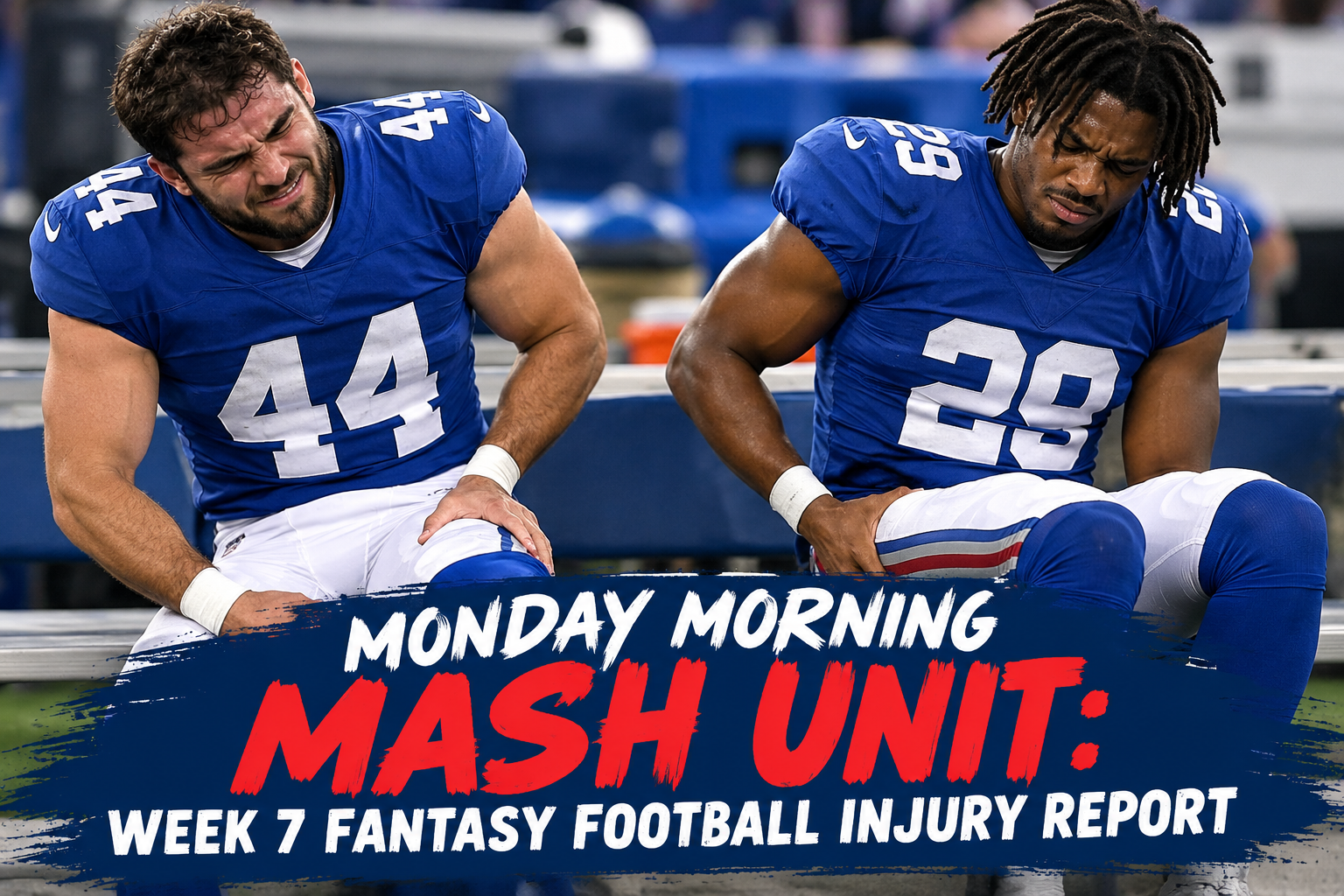 Monday Morning MASH Unit:  Week 7 Fantasy Football Injury Report