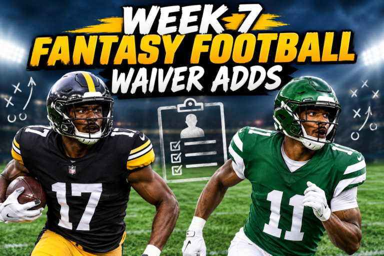 Week 7 Fantasy Football Waiver Adds
